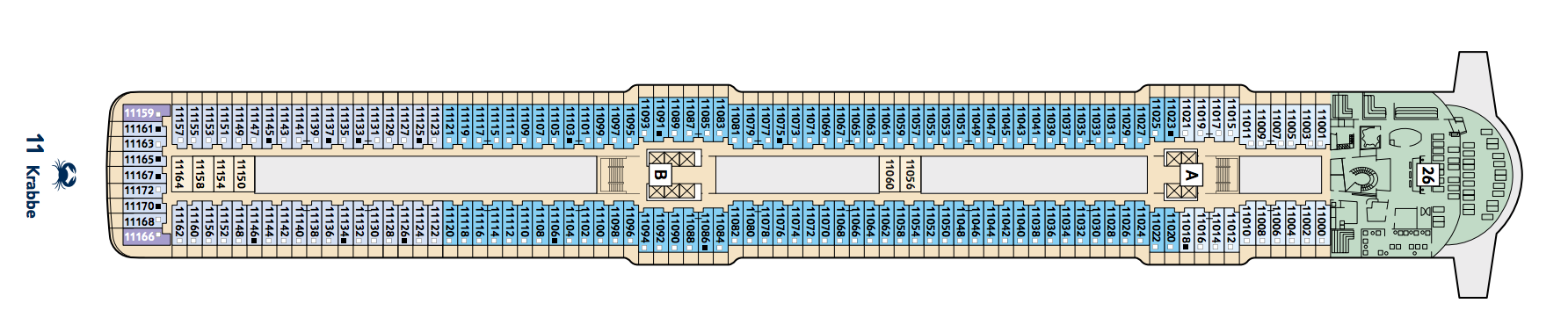 TUI Cruises Mein Schiff 6 Deck Plans Deck 11 Crab.png